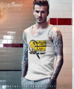 Who Shot Mr Burns The Great Simpsons Mystery Tank Top Racerback
