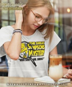 Who Shot Mr Burns The Great Simpsons Mystery Women TShirt
