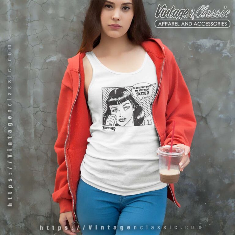 Why Cant My Boyfriend Skate Tank Top Racerback Why Cant My Boyfriend Skate Tank Top Racerback