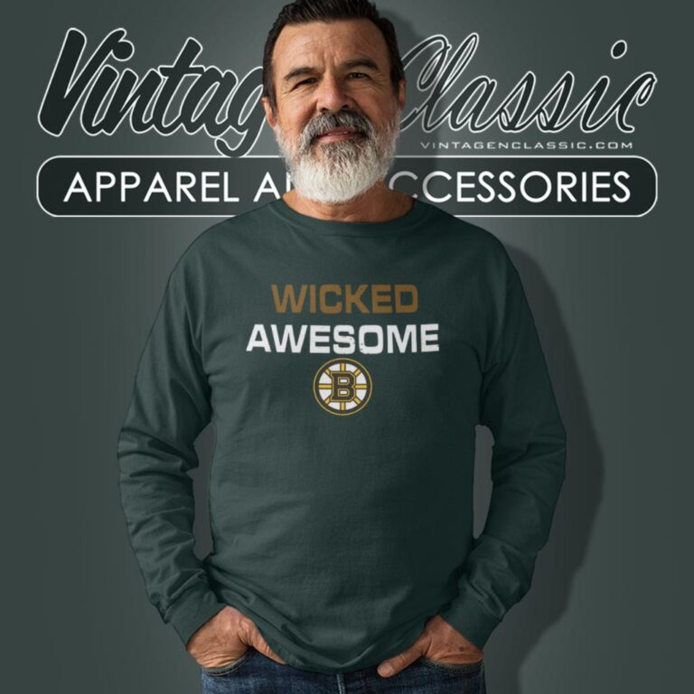 Wicked Awesome Boston Bruins Long Sleeve Tee Wicked Awesome Boston Bruins Long Sleeve Tee
