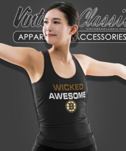 Wicked Awesome Boston Bruins Tank Top Racerback
