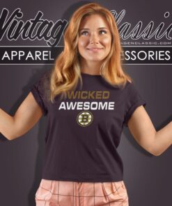 Wicked Awesome Boston Bruins Women T Shirt