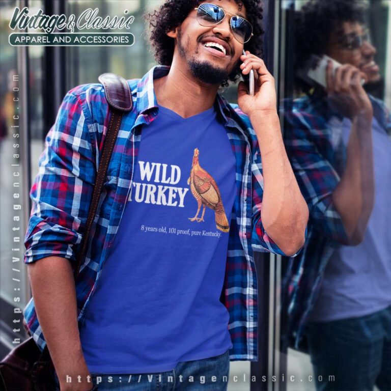 Wild Turkey Kentucky Whiskey V Neck TShirt Wild Turkey Kentucky Whiskey V Neck TShirt