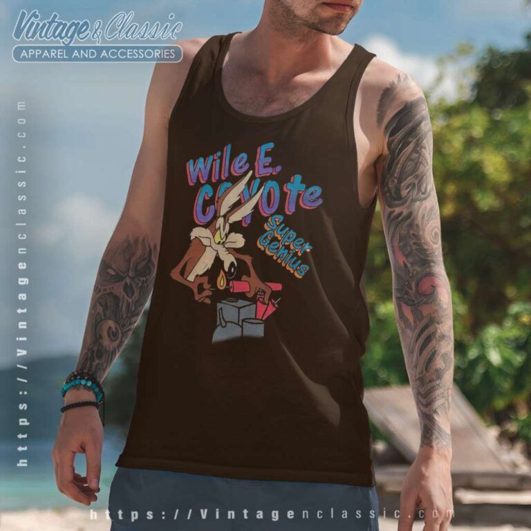 Wile E Coyote Super Genius Tank Top Racerback Wile E Coyote Super Genius Tank Top Racerback