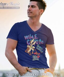 Wile E Coyote Super Genius V Neck TShirt