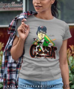 Will Clark San Francisco Giants Caricature Women TShirt