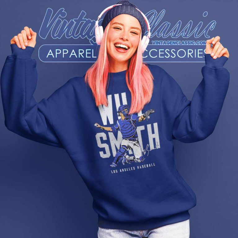 Will Smith Los Angeles Dodgers Signature Sweatshirt Will Smith Los Angeles Dodgers Signature Sweatshirt