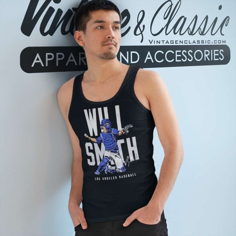 Will Smith Los Angeles Dodgers Signature Tank Top Racerback Will Smith Los Angeles Dodgers Signature Tank Top Racerback