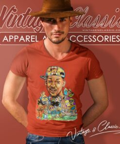 Will Smith Shirt Mashup Cartoon Characters V Neck TShirt