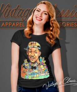 Will Smith Shirt Mashup Cartoon Characters Women T Shirt