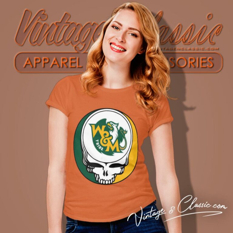 William Mary Grateful Dead Steal Your Face Women T Shirt William Mary Grateful Dead Steal Your Face Women T Shirt