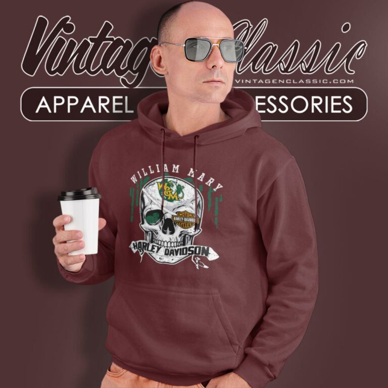 William Mary Harley Davidson Skull Hoodie William Mary Harley Davidson Skull Hoodie