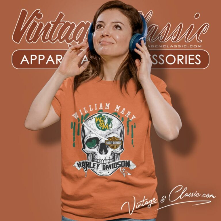 William Mary Harley Davidson Skull Women T Shirt William Mary Harley Davidson Skull Women T Shirt