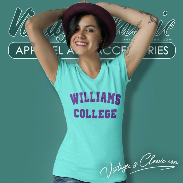 Williams College Logo V Neck TShirt Williams College Logo V Neck TShirt