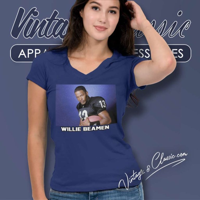 Willie Beamen Any Given Sunday Jamie Foxx V Neck TShirt Willie Beamen Any Given Sunday Jamie Foxx V Neck TShirt