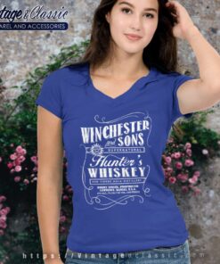 Winchester And Sons Whiskey V Neck TShirt