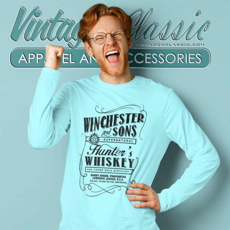 Winchester Hunters Whiskey Long Sleeve Tee Winchester Hunters Whiskey Long Sleeve Tee