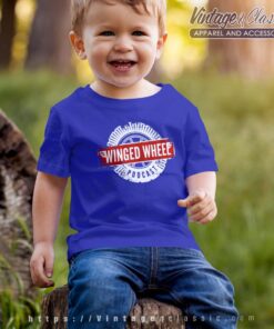 Winged Wheel Podcast kids Shirt