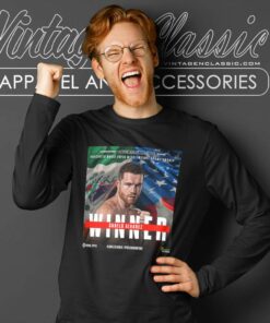 Winner Canelo Alvarez Shirt Canelo Defeats Jermell Charlo Long Sleeve Tee