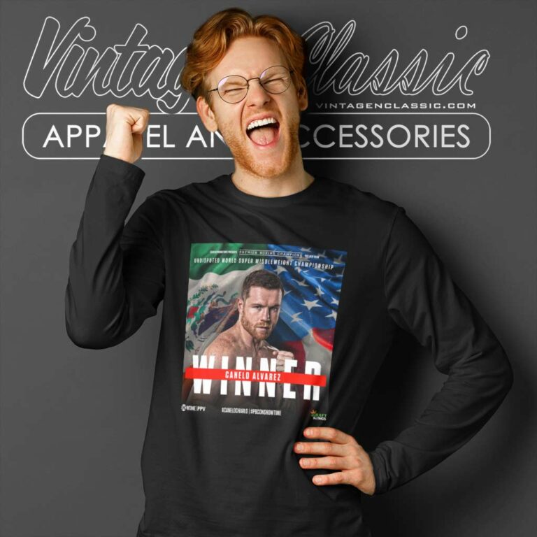 Winner Canelo Alvarez Shirt Canelo Defeats Jermell Charlo Long Sleeve Tee Winner Canelo Alvarez Shirt Canelo Defeats Jermell Charlo Long Sleeve Tee