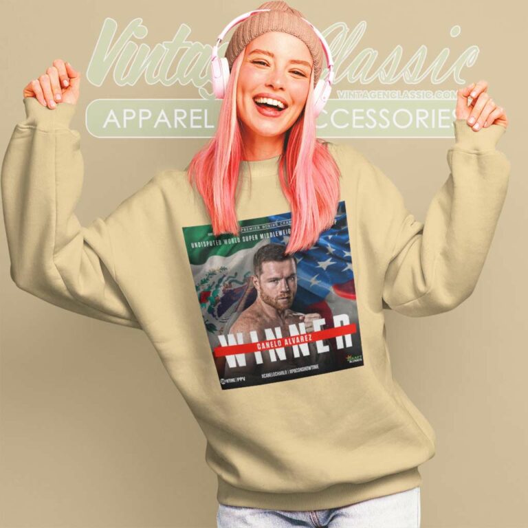 Winner Canelo Alvarez Shirt Canelo Defeats Jermell Charlo Sweatshirt Winner Canelo Alvarez Shirt Canelo Defeats Jermell Charlo Sweatshirt