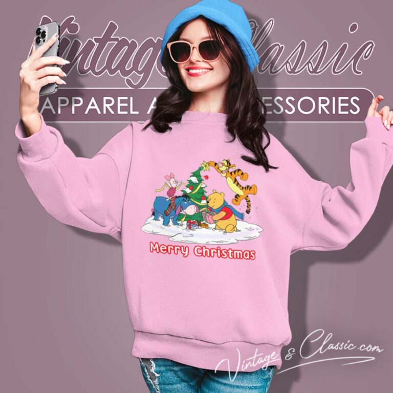 Winnie The Pooh And Friends Merry Christmas Sweatshirt Winnie The Pooh And Friends Merry Christmas Sweatshirt