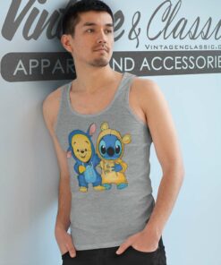 Winnie The Pooh And Stitch Best Friends Tank Top Racerback