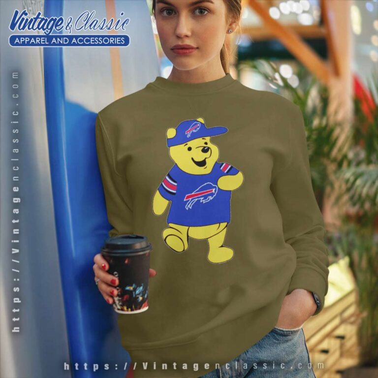Winnie The Pooh Buffalo Bills Nfl Football Funny Sweatshirt Winnie The Pooh Buffalo Bills Nfl Football Funny Sweatshirt