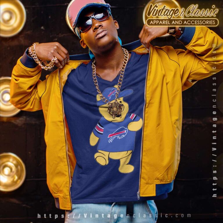 Winnie The Pooh Buffalo Bills Nfl Football Funny V Neck TShirt Winnie The Pooh Buffalo Bills Nfl Football Funny V Neck TShirt