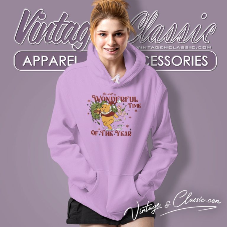 Winnie The Pooh Christmas Shirt The Most Wonderful Time Hoodie Winnie The Pooh Christmas Shirt The Most Wonderful Time Hoodie