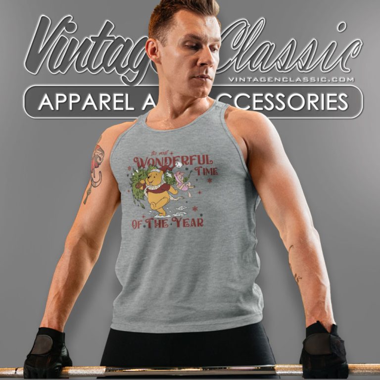Winnie The Pooh Christmas Shirt The Most Wonderful Time Tank Top Racerback Winnie The Pooh Christmas Shirt The Most Wonderful Time Tank Top Racerback