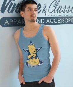 Winnie The Pooh Dallas Cowboy Shirt 6 Winnie The Pooh Dallas Cowboy Tank Top Racerback