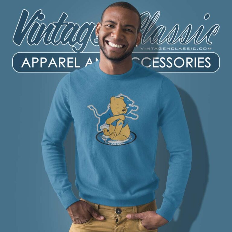 Winnie The Pooh Detroit Lions Sweatshirt Winnie The Pooh Detroit Lions Sweatshirt
