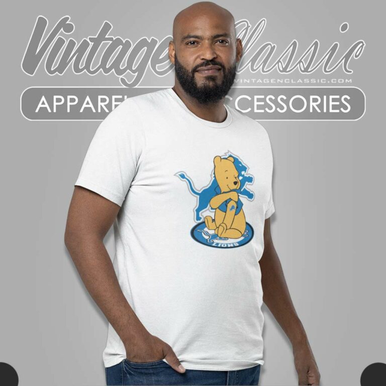 Winnie The Pooh Detroit Lions T Shirt Winnie The Pooh Detroit Lions T Shirt