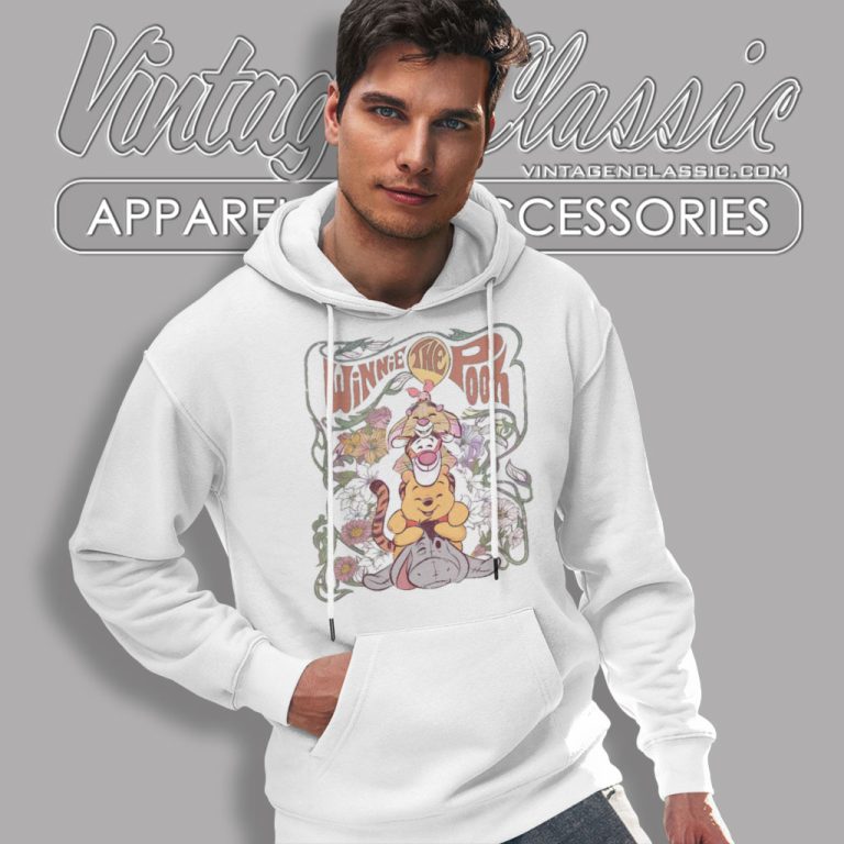Winnie The Pooh Floral Pooh And Friends Hoodie Winnie The Pooh Floral Pooh And Friends Hoodie