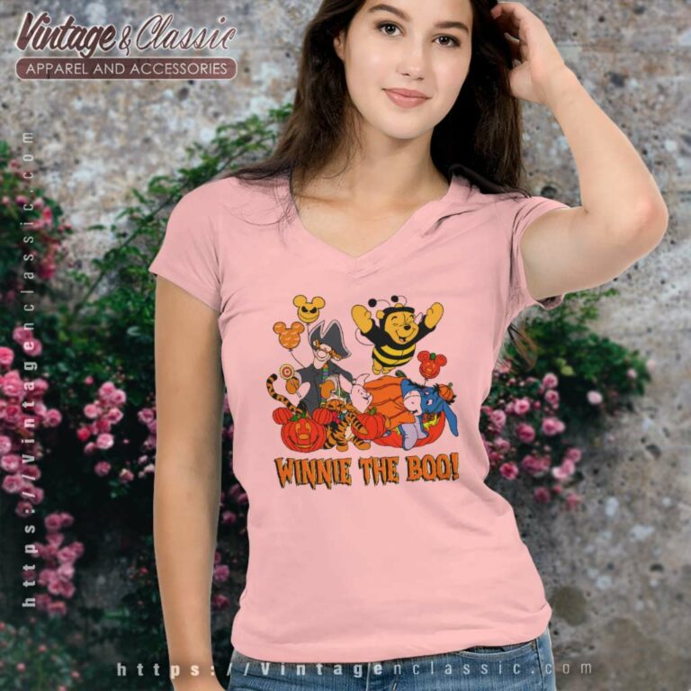 Winnie The Pooh Friend Halloween Shirt V Neck TShirt Winnie The Pooh Friend Halloween Shirt V Neck TShirt