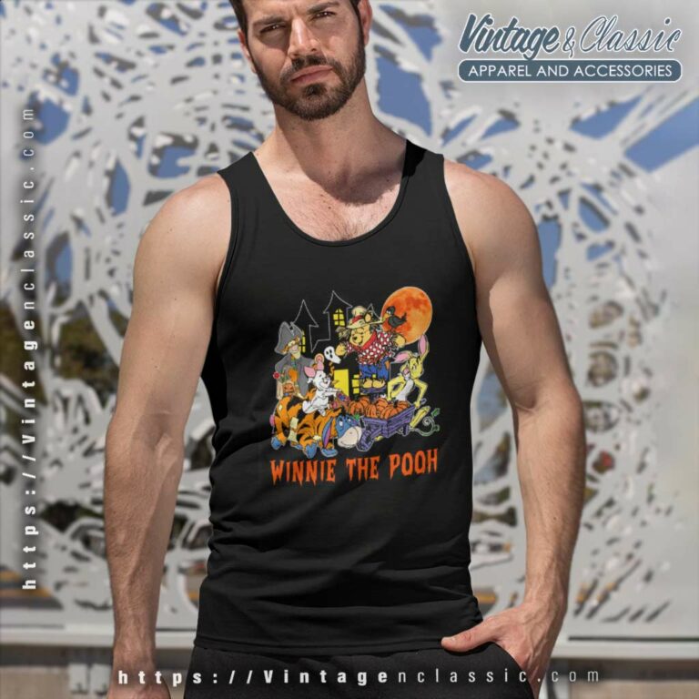 Winnie The Pooh Halloween Shirt Tank Top Racerback Winnie The Pooh Halloween Shirt Tank Top Racerback