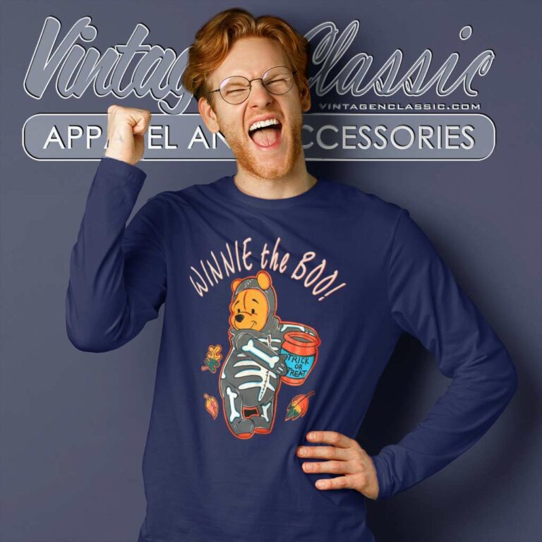 Winnie The Pooh Halloween Trick Or Treat Long Sleeve Tee Winnie The Pooh Halloween Trick Or Treat Long Sleeve Tee
