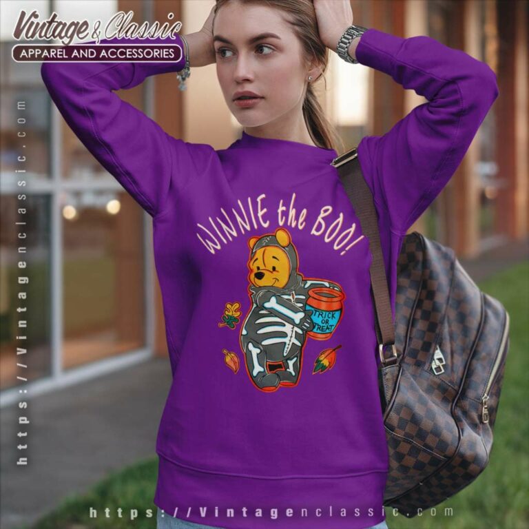 Winnie The Pooh Halloween Trick Or Treat Sweatshirt Winnie The Pooh Halloween Trick Or Treat Sweatshirt