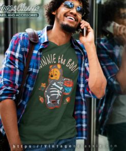 Winnie The Pooh Halloween Trick Or Treat Shirt 4 Winnie The Pooh Halloween Trick Or Treat V Neck TShirt