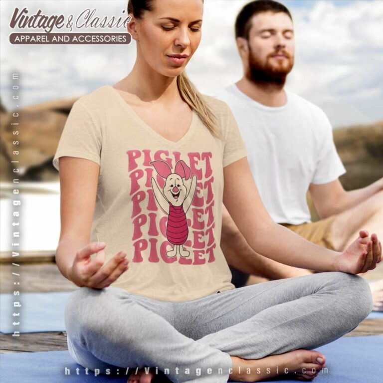 Winnie The Pooh Piglet Shirt V Neck TShirt Winnie The Pooh Piglet Shirt V Neck TShirt