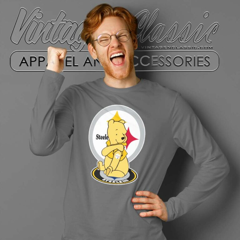 Winnie The Pooh Pittsburgh Steelers Long Sleeve Tee Winnie The Pooh Pittsburgh Steelers Long Sleeve Tee