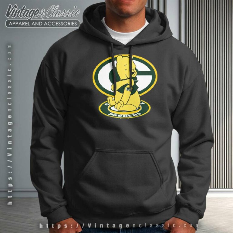 Winnie The Pooh Tattoo Green Bay Packer Logo Hoodie Winnie The Pooh Tattoo Green Bay Packer Logo Hoodie