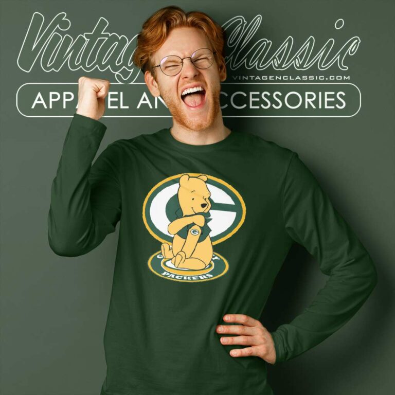 Winnie The Pooh Tattoo Green Bay Packer Logo Long Sleeve Tee Winnie The Pooh Tattoo Green Bay Packer Logo Long Sleeve Tee