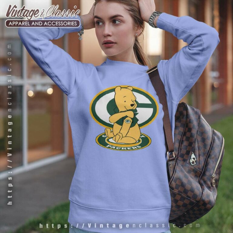 Winnie The Pooh Tattoo Green Bay Packer Logo Sweatshirt Winnie The Pooh Tattoo Green Bay Packer Logo Sweatshirt