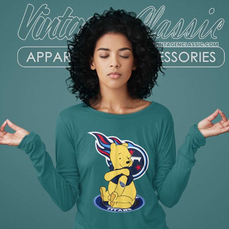 Winnie The Pooh Tennessee Titans Long Sleeve Tee Winnie The Pooh Tennessee Titans Long Sleeve Tee