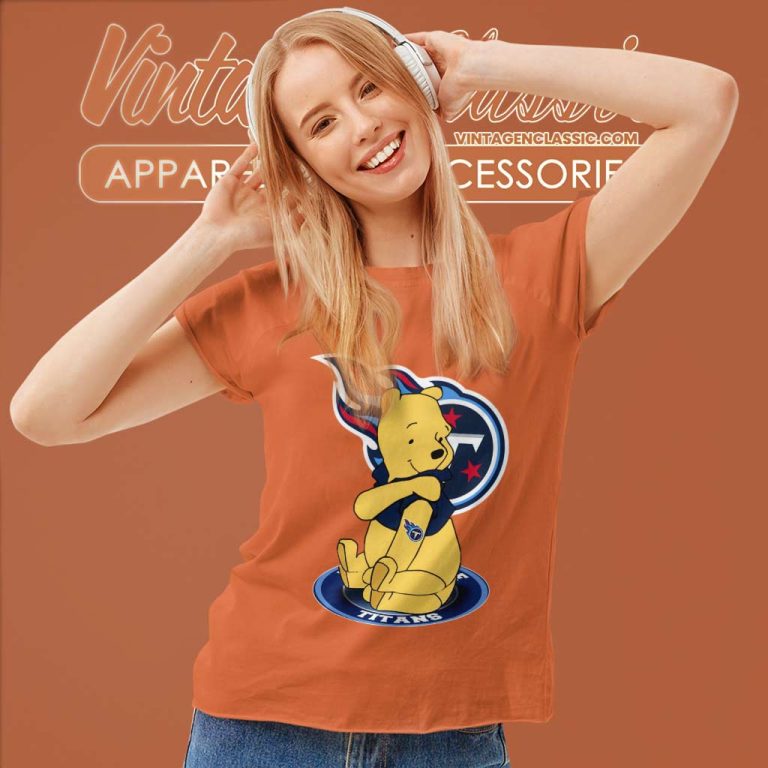 Winnie The Pooh Tennessee Titans Women TShirt Winnie The Pooh Tennessee Titans Women TShirt