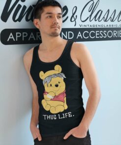Winnie The Pooh Thug Life Tank Top Racerback