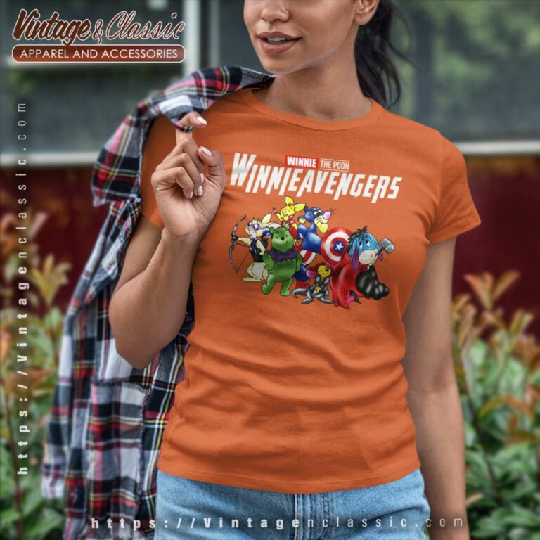Winnie The Pooh Winnie Avengers Women TShirt Winnie The Pooh Winnie Avengers Women TShirt