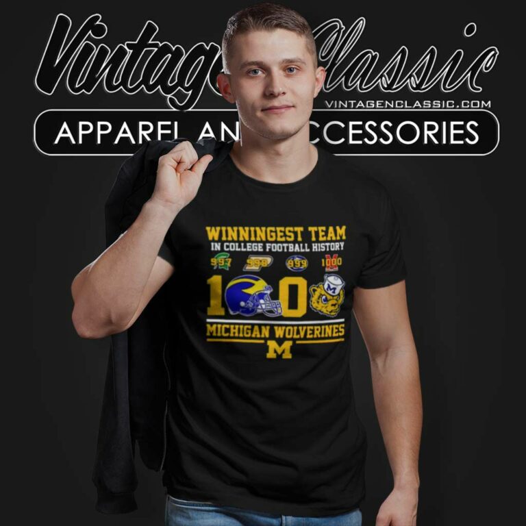 Winningest 1000 Michigan Wolverines Shirt In College Football History T Shirt Winningest 1000 Michigan Wolverines Shirt In College Football History T Shirt